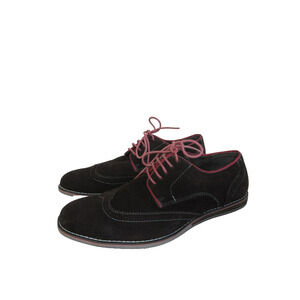 Brown Suede 8 Imperial Oxford Brogue Lace Up Casual or Dress Shoes